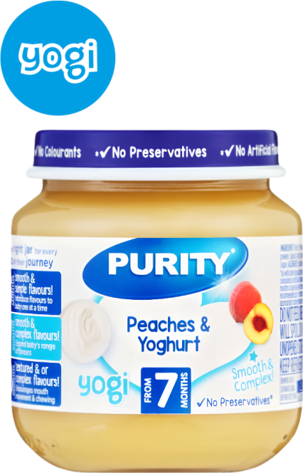 Purity Peaches & Yoghurt 125ml 