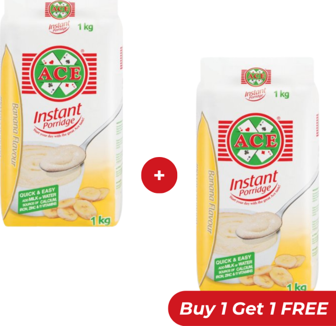 Ace Instant Porridge 1kg - Buy 1 Get 1 Free