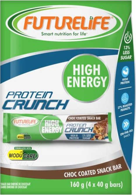 Futurelife High Energy Crunch Bar Choc Coated 4 x 40g
