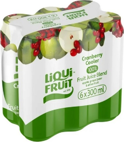 Liqui Fruit Cranberry Cooler 300ml Can