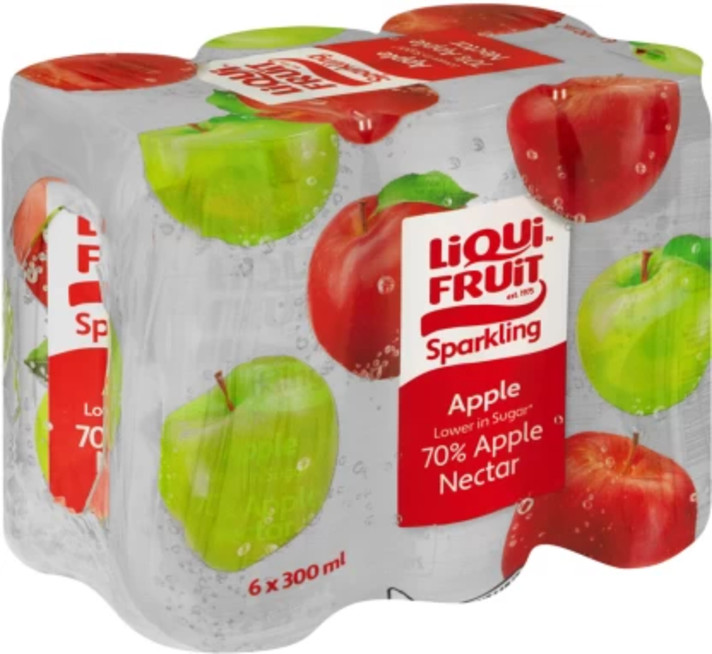 Liqui Fruit 70% Sparkling Fruit Nectar Blend 300ml Apple