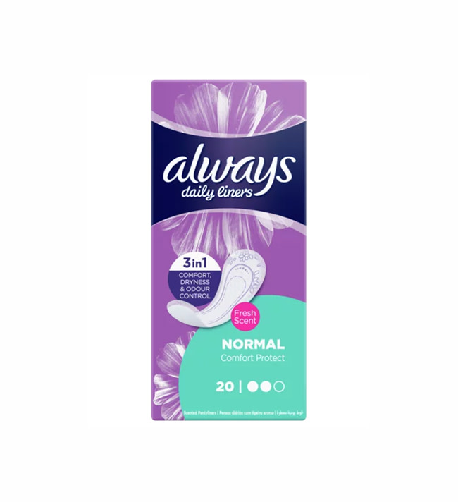 Always Liners Normal Scented 20s
