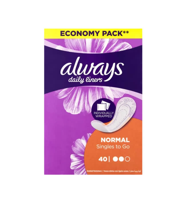 Always Normal Liners Fold & Wrap 40s