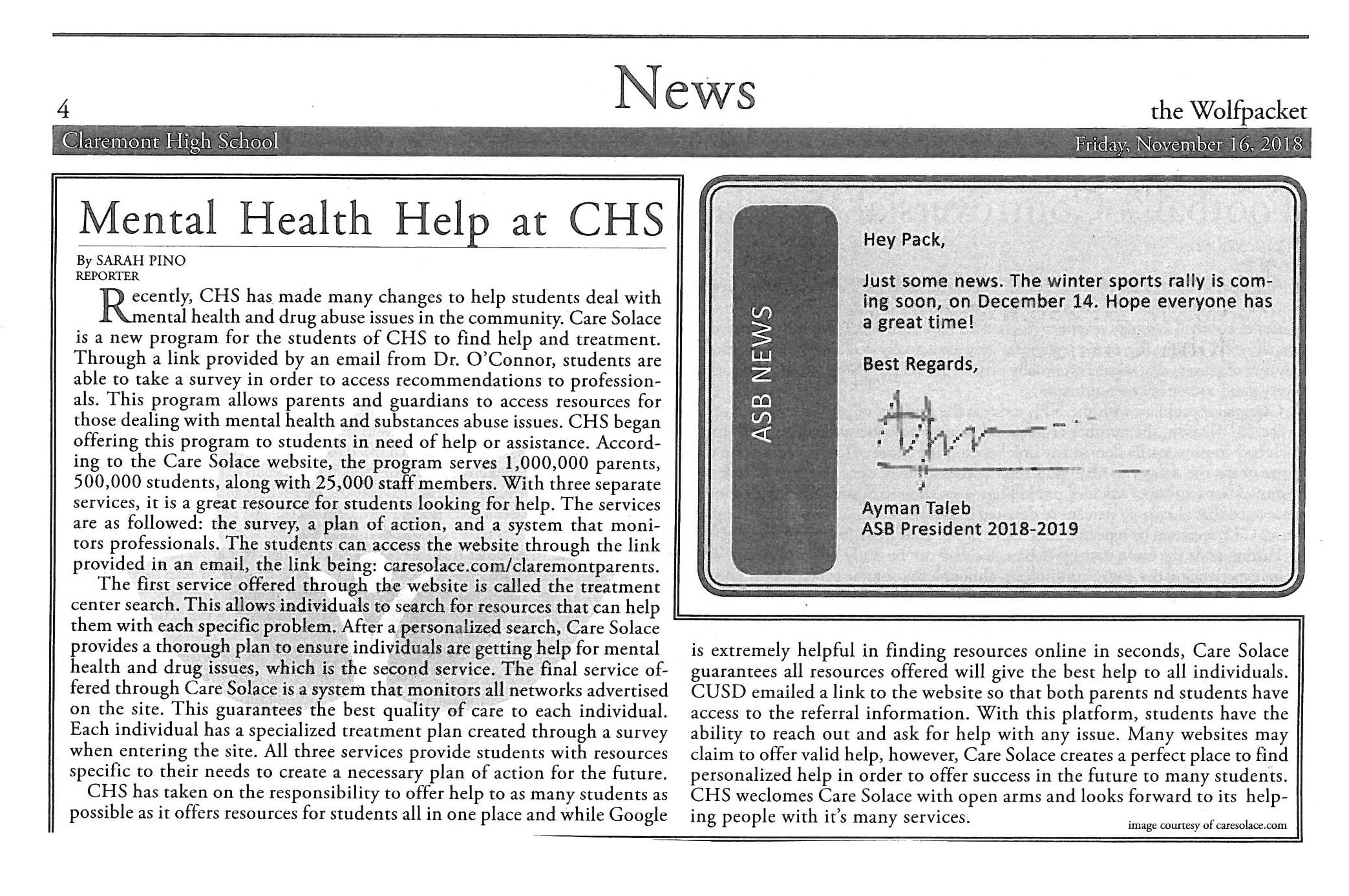 Claremont Article