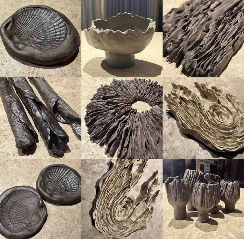 Ett collage av keramik från Addonna