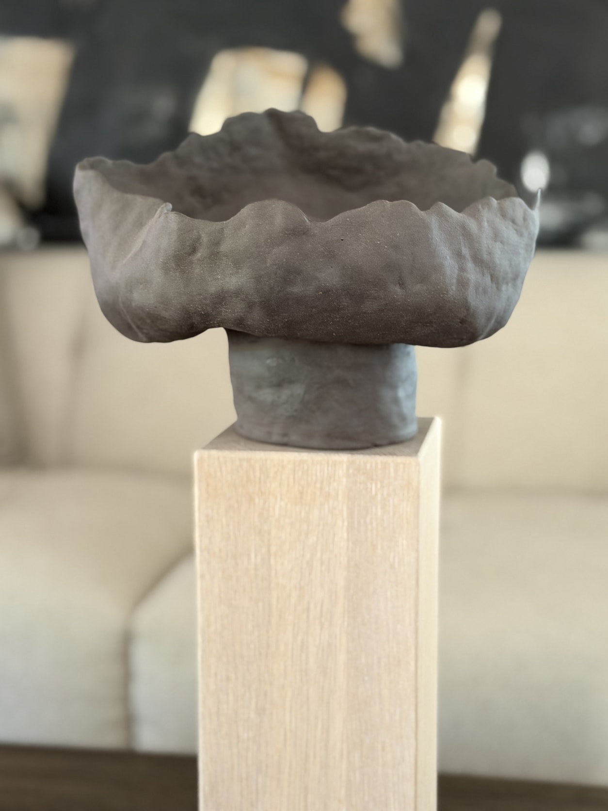 Skulptur i stengodslera