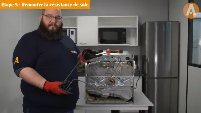 Comment tester et changer la résistance sole d'un four ?