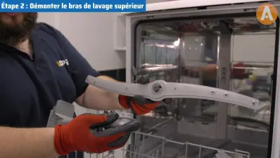 Comment changer les bras de lavage d'un lave-vaisselle ?