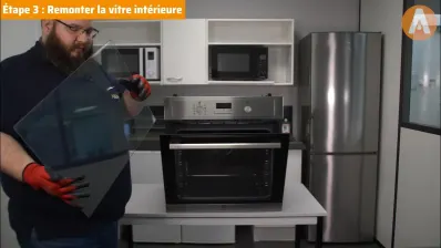 Comment changer la vitre intérieure sur un four ?
