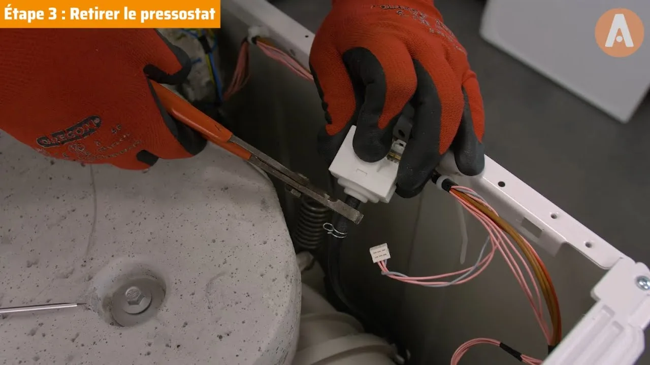 Comment changer le pressostat d'un lave-linge ?