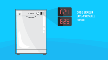 Comment résoudre le code erreur E24/E25 sur mon lave-vaisselle Bosch ?