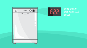 Comment résoudre le code erreur E22 sur mon lave-vaisselle Bosch ?