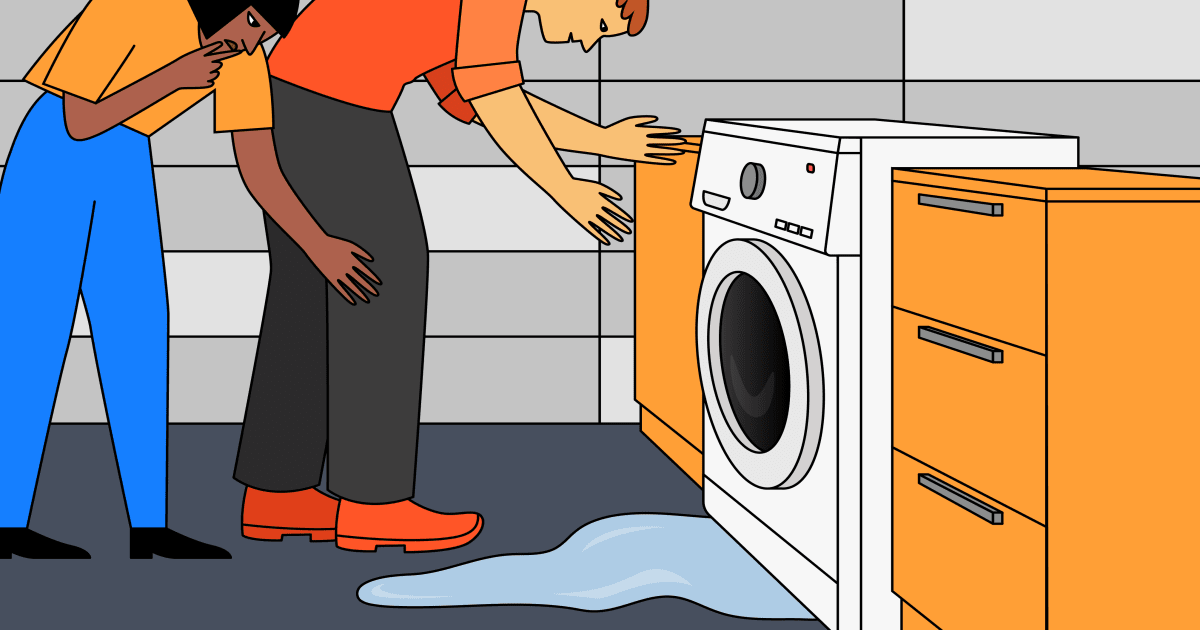Vidanger une machine à laver pleine d'eau pour la réparer