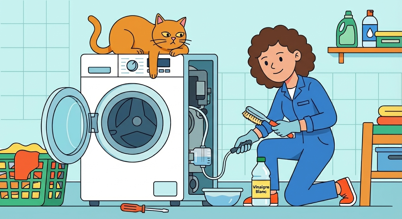 Votre lave-linge fuit ? Nettoyez la chambre de compression