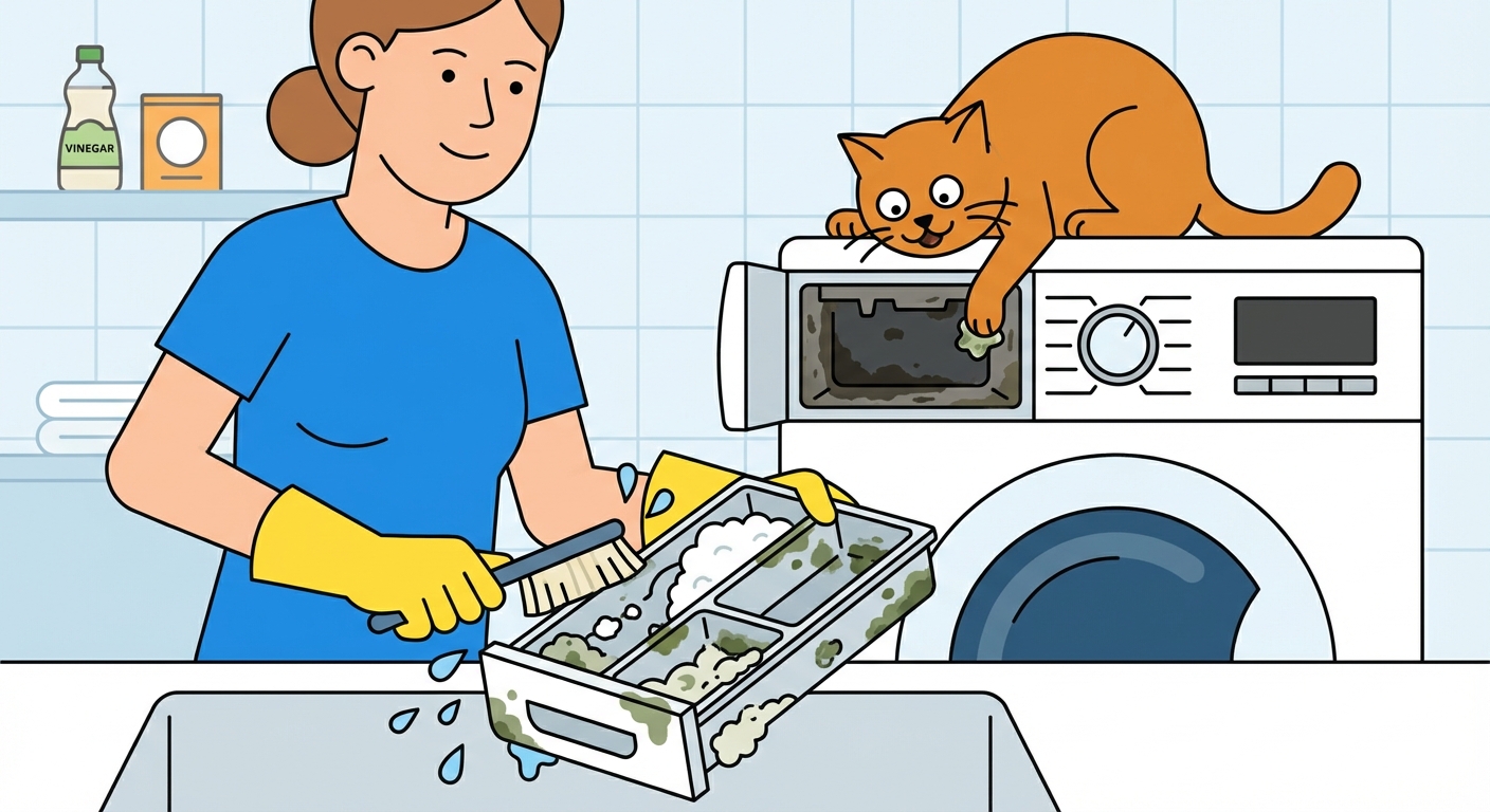 Pourquoi et comment nettoyer le bac à lessive de votre lave-linge ?