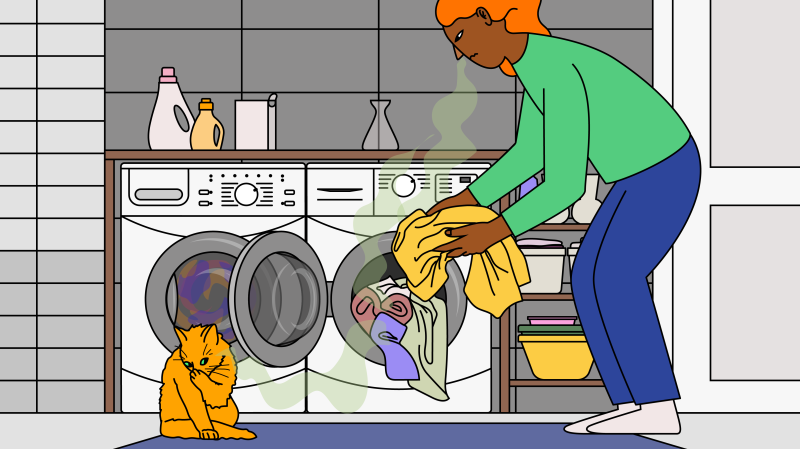 Image pour article : Pourquoi mon sèche-linge sent mauvais ?