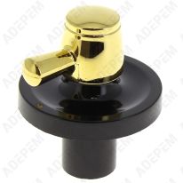 Bouton thermostat noir et or 0401586