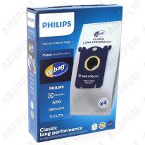 Sacs aspirateur par 4 ph176-mw pour Aspirateur Philips