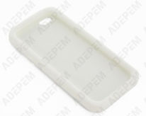 Housse silicone iphone 5c blanche