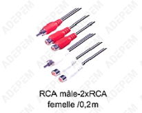 Cordon rca 2f+1m/2f+1m