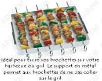 Support brochettes