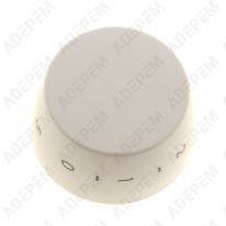 Bouton thermostat blanc