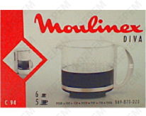 Verseuse diva 6 tasses pour Cafetiere Moulinex