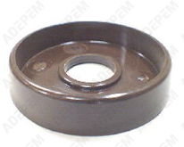 Disque bouton marron