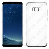 Coque transparente silver samsung s8