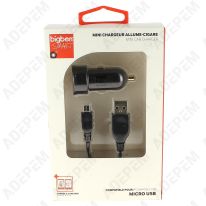 Chargeur allume cigare micro usb