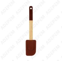 Spatule silicone et hêtre L= 245mm