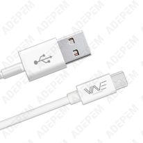 Cable usb - micro usb blanc