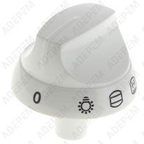 Bouton selecteur blanc