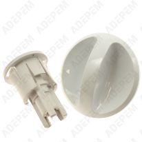 Bouton programmateur blanc long