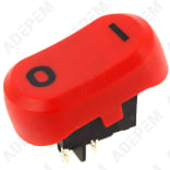 Interruttore on-off rosso a 4 pin