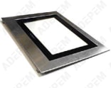 Cristal exterior de acero inoxidable 74X9144