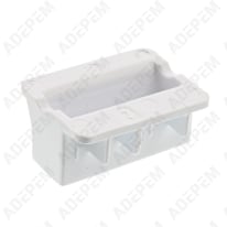 Bouton blanc rectangulaire 140040103016