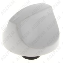 Botón de gas blanco