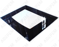 Cristal exterior marrón