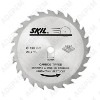 Hoja de sierra circular 190x16 24 dientes