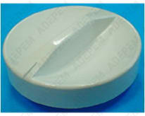 Botón blanco del termostato