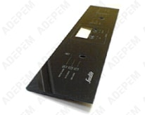 Fascia in vetro marrone