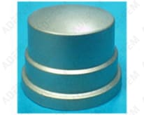 Botón gris de encendido y apagado