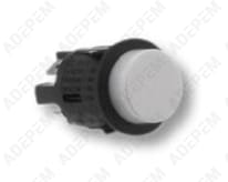 Interruptor pulsador blanco de 4 polos