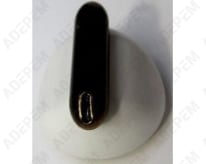 Botón blanco antiguo rústico