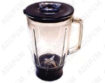 Vaso de cristal completo