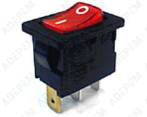 Interruttore rosso a 3 pin 5128100800