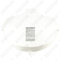 Coperchio in plastica bianco 022266