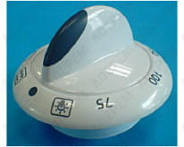 Botón blanco del horno