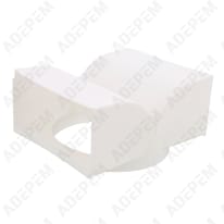 Déflecteur en plastique blanc 192x80x152mm d=150mm 32933202